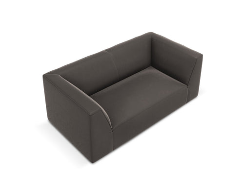 Micadoni Bank Ruby 2-zits, flueel, donkergrijs - 93x174x69cm