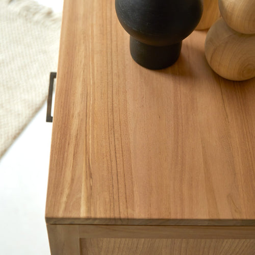 Tikamoon Teakhouten dressoir 120 cm - Naturel - vtwonen shop