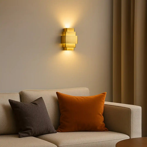 Artdelight wandlamp Layers - 3 lichts - 12  x 28   cm - brons