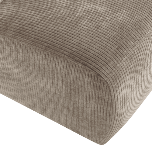 WOOOD 1-zits bank Mojo Base - Ribstof - Donkerzand - 74x84x97