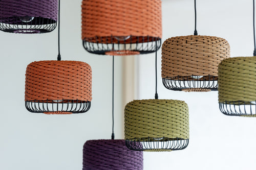 J-Line hanglamp - metaal - paars