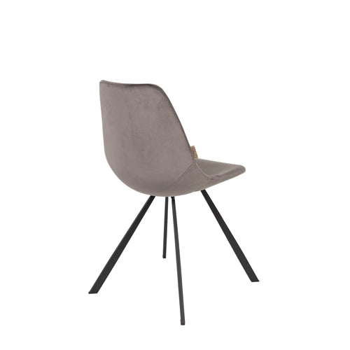 Dutchbone Franky Eetkamerstoelen Grijs - Set van 2