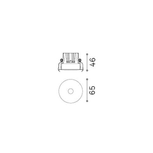 Ideal Lux INFINITY Inbouwspot zwart 1x LED 7W 520lm 3000K