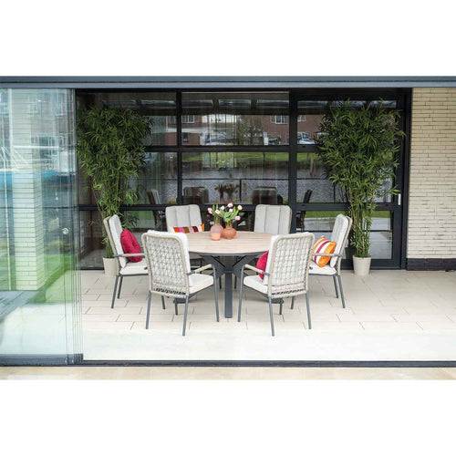 Garden Impressions tuinset Aleria - Tulli - taupe - Ø148x75 cm - 6-delig - vtwonen shop