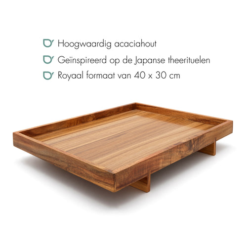 Bredemeijer - Dienblad Wazuka rechthoekig acacia