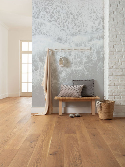 Sanders & Sanders fotobehang zee grijs en wit - 200 x 280 cm - 612404