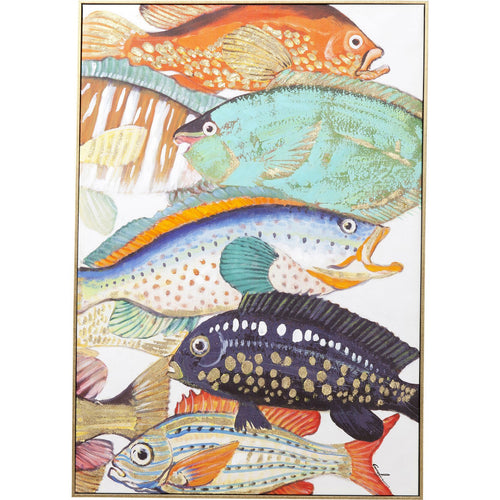 Kare Design Schilderij Fish Meeting Two 100x70cm - vtwonen shop