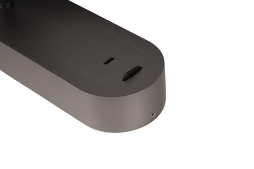 Lucide wandlamp MONTANA - Geïntegreerde LED - Grijs ijzer