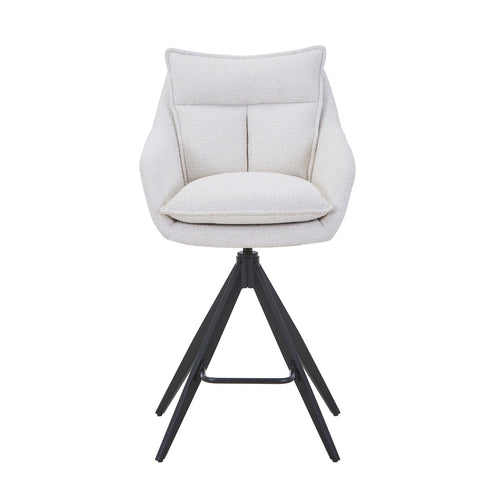 DÉJA Living Barstoel Manon - Beige - Draaibaar - 65cm - Set van 2 - vtwonen shop