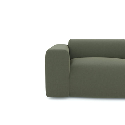 Sia Home - Bank MYRA - kruisweefsel olijfgroen 205cm