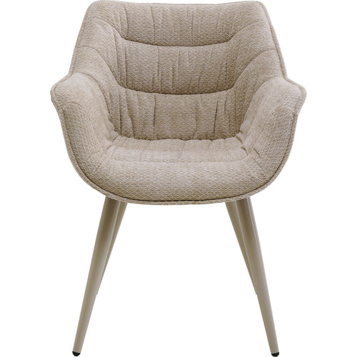 Kare Design Stoel met armleuningen Thelma beige