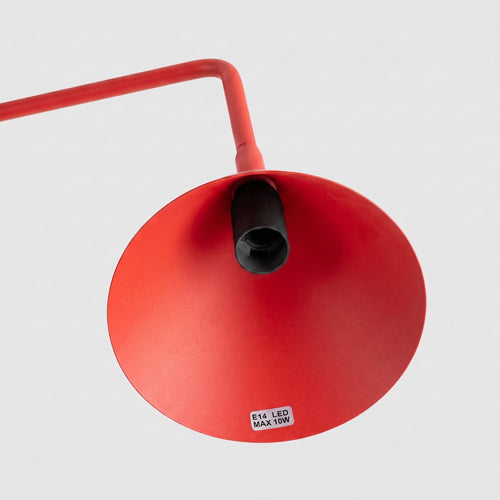 Sollux Lighting Tafellamp NOX rood - 18x18x35cm