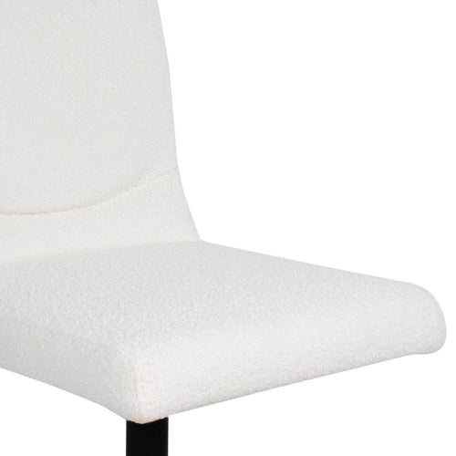 Kick draaistoel Sam Boucle - Wit - vtwonen shop