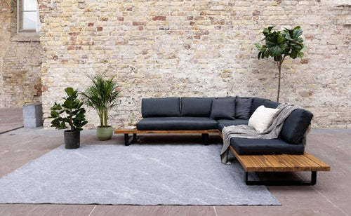Buitenkleed Marble - Grijs/wit - dubbelzijdig - EVA Interior - 160 x 230 cm