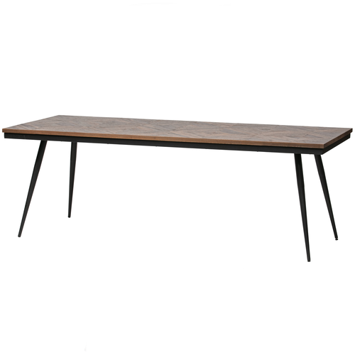 BePureHome eettafel Rhombic - Hout/Metaal - Naturel - 76x220x90 - vtwonen shop