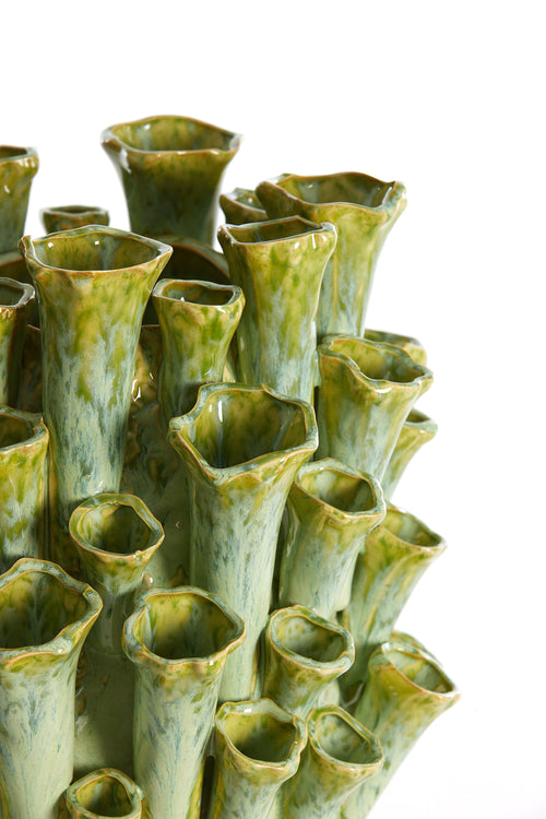 Light & Living vaas KYRAL - Ø28.5x46.5cm - groen - vtwonen shop