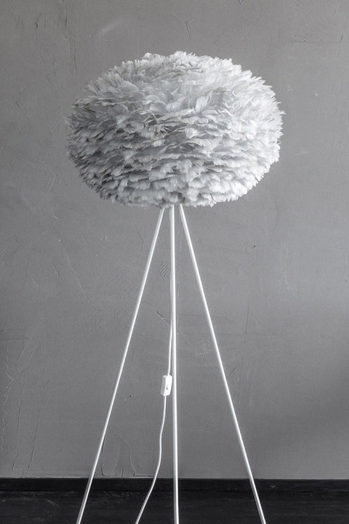 Umage Eos Large vloerlamp light grey - met tripod wit - Ø 65 cm - vtwonen shop