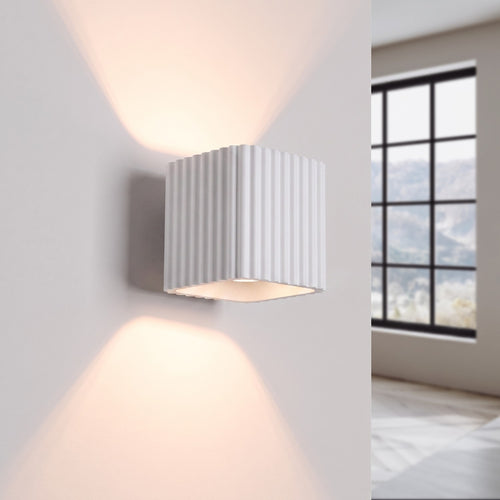 Sollux Lighting Wandlamp RIFF wit G9 - 10x12x10cm
