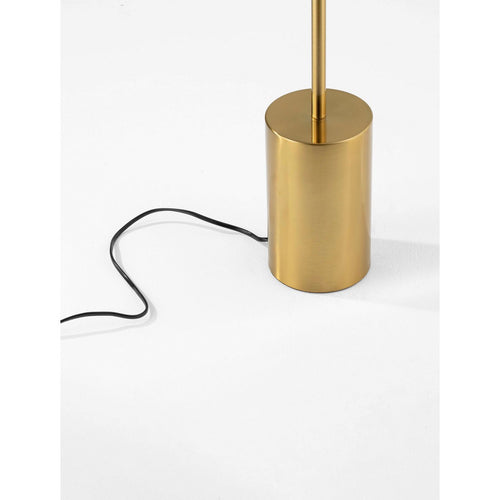 Nova Luce THEA Geïntegreerde LED-vloerlamp in messing goud, 17W LED, 929lm, 3000K, aan/uit-schakelaar.