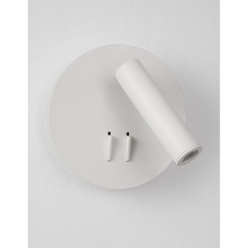 Merano Burlington Leeslamp Sandy Wit Aluminium Geschakeld LED Cree 9W 780Lm 3000K