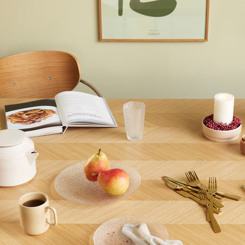 Hübsch bord Fuyu - glas - ø27xh2cm - vtwonen shop