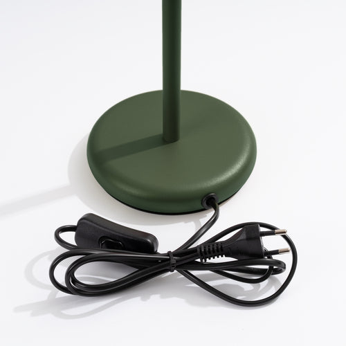Sollux Lighting Tafellamp KARBON olijfgroen - 14,5x19,5x43cm