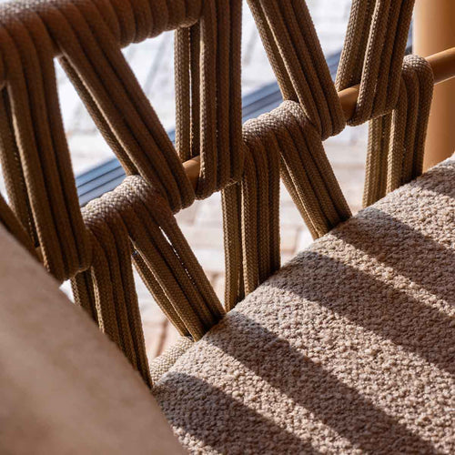 4 Seasons tuinset Biarritz 7-delig amber - Colorado tuintafel 240x105 cm ovaal