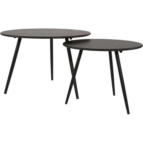 Lesli Living sidetable Rafael - zwart - Ø60x41cm