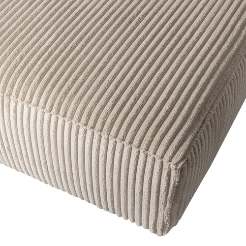 WOOOD chaise longue bank rechts Bean - Ribstof - Travertin - 73x254x178 - vtwonen shop