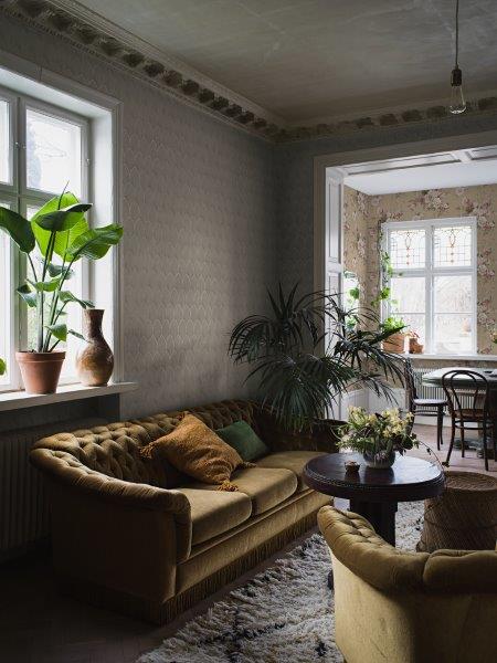 Borastapeter behang art deco motief bruin - 53 cm x 10.05 m - 660282 - vtwonen shop