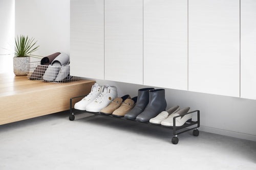 Yamazaki Schoenenrek met Wielen - Tower - Zwart - vtwonen shop