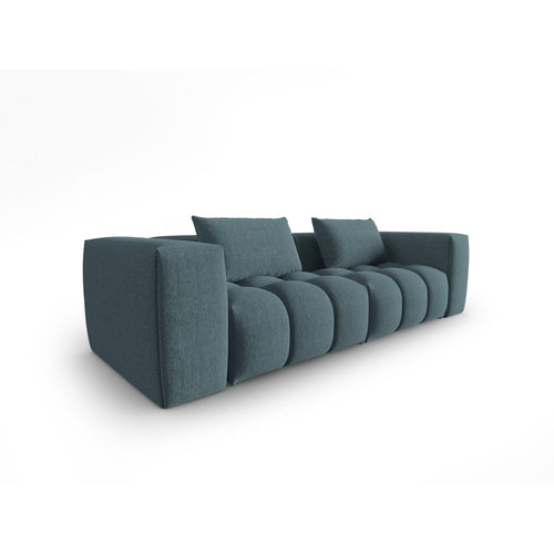 Cosmopolitan Design - Modulaire bank Verona 3-zits, structurele stof lichtblauw - 85x230x70cm