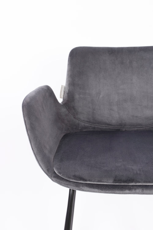 Zuiver Brit Barkruk Donkergrijs - Set van 2 - vtwonen shop