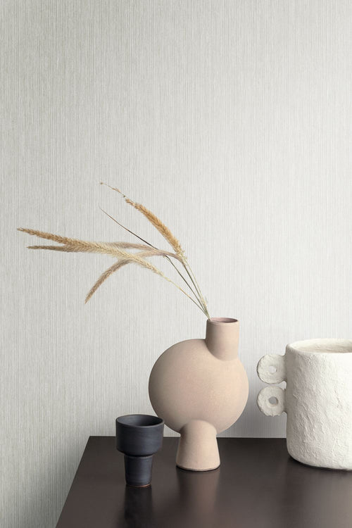 Masureel behang met structuur grijs - 53 cm x 10.05 m - 630071