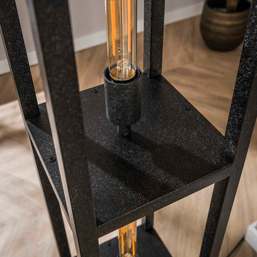 Hoyz Collection - Vloerlamp Quadra 4-lichts - Artic Zwart - vtwonen shop