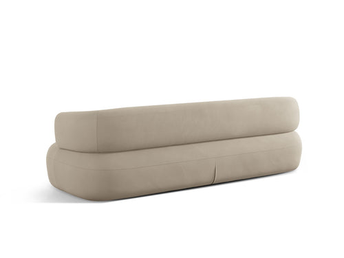 Micadoni Bank Jenny 4-zits, flueel beige - 90x226x73cm