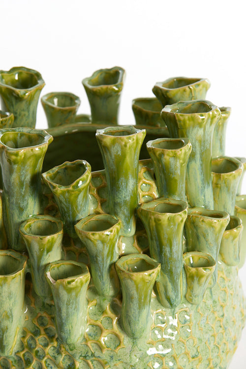 Light & Living vaas KYRAL - Ø27.5x27.5cm - groen - vtwonen shop