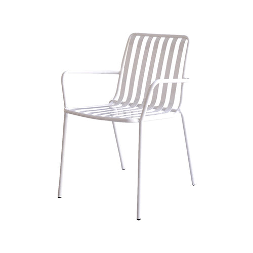 Tikamoon Witte metalen fauteuil - Wit - vtwonen shop