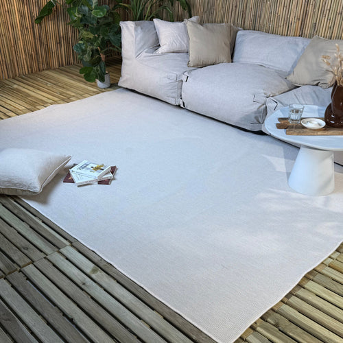 Buitenkleed Tone wit/naturel - Interieur05 - 240 x 340 cm