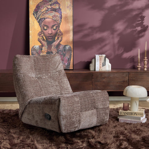 Starfurn Relaxfauteuil Chill - Taupe - Draaibaar - 97x78x90cm