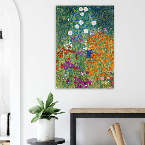 Artfulprints  Gustav Klimt - Blumengarten   poster 70x100 cm - vtwonen shop