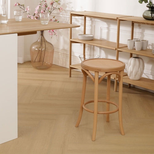 Fameg Diana houten barkruk naturel - 61 cm - vtwonen shop