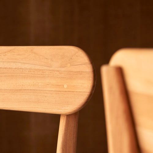 Tikamoon Stoel van massief teakhout - Naturel - vtwonen shop