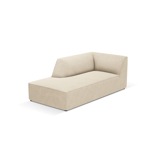 Cosmopolitan Design - Linker meridiaan Siena ribfluwelen lichtbeige - 181x93x69cm