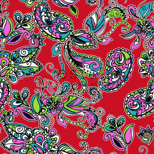 ESTAhome behang funky bloemen en paisleys multicolor - 53 cm x 10.05 m - 136841
