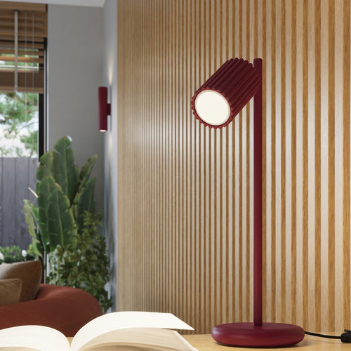 Sollux Lighting Tafellamp KARBON bordeaux - 14,5x19,5x43cm