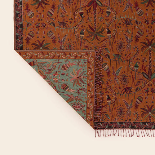 Madura Werpen Sundari oranje en veelkleurig 140x200 cm
