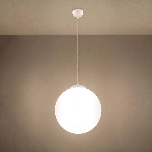 Sollux Lighting Hanglamp UGO 40 beige - 40x40x130cm
