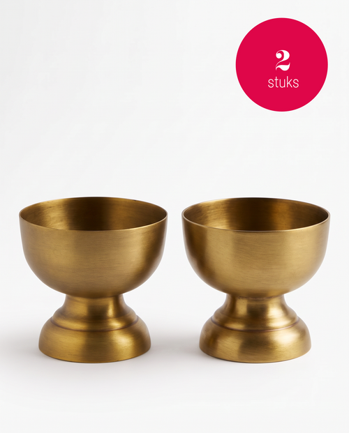 vtwonen - Coupes - Metaal - Goud - 7cm - Set van 2