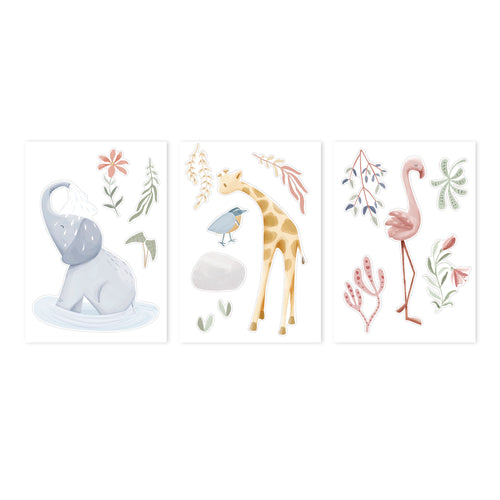 Little Dutch Muurstickers Blooming Safari